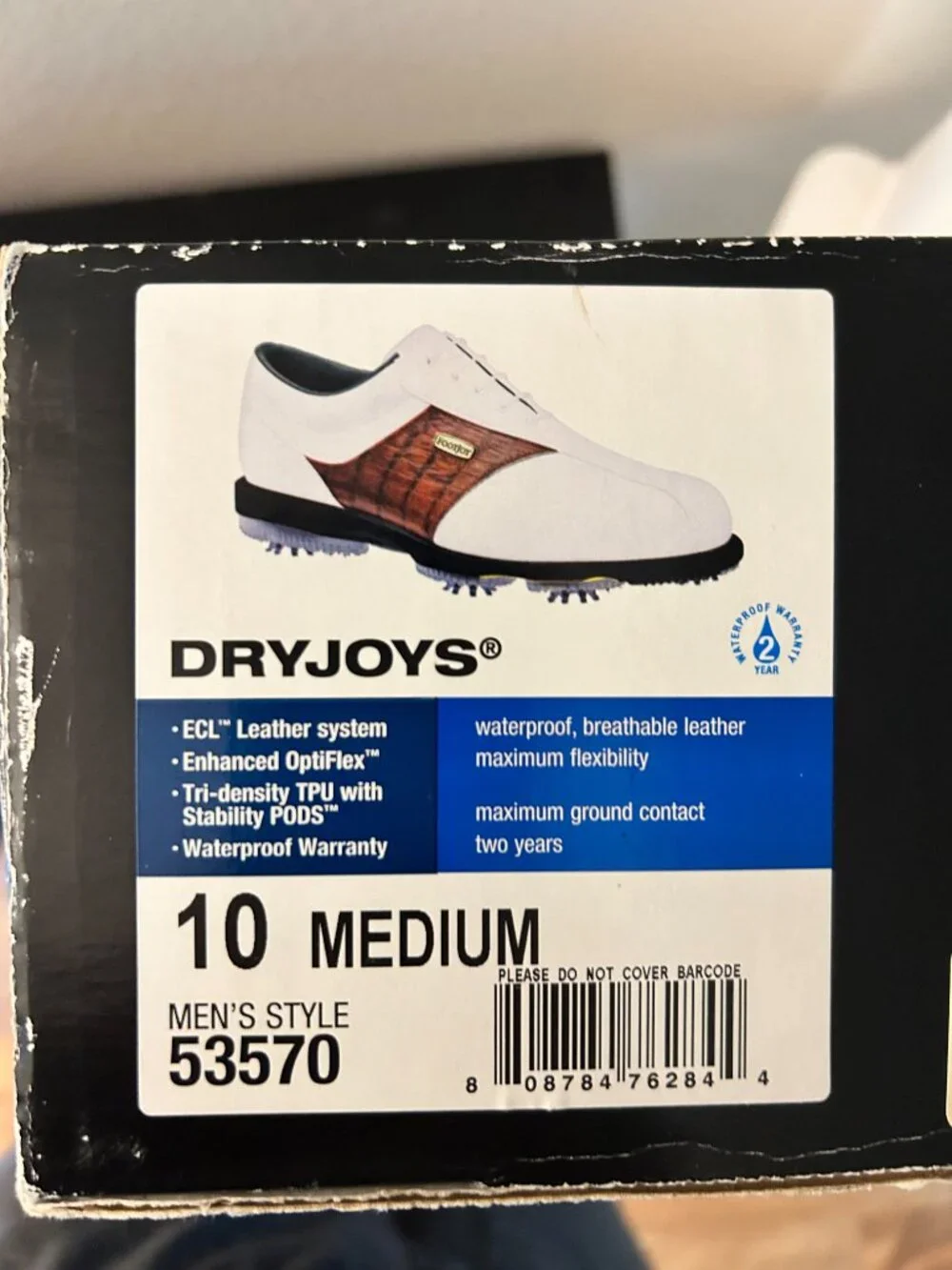 FOOTJOY / DRYJOYS Golf Shoes - Size 10